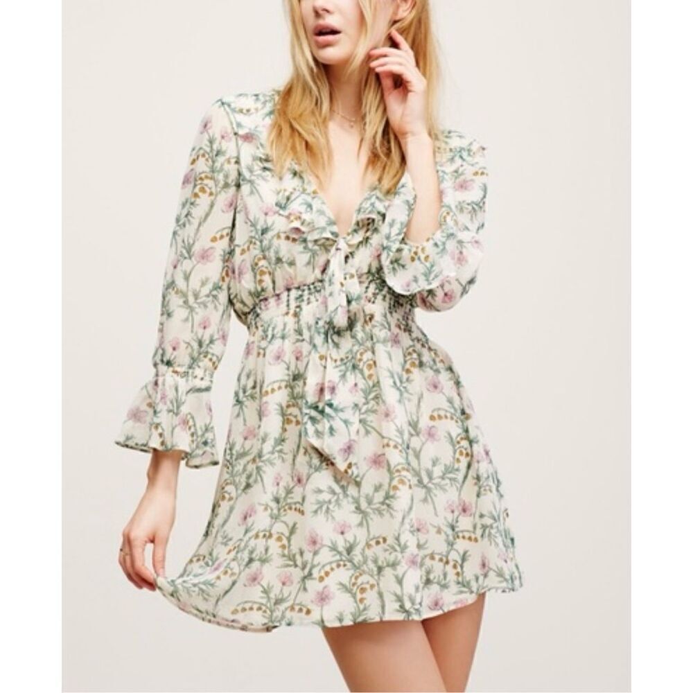 Free People Ruffle Me Up Mini Dress